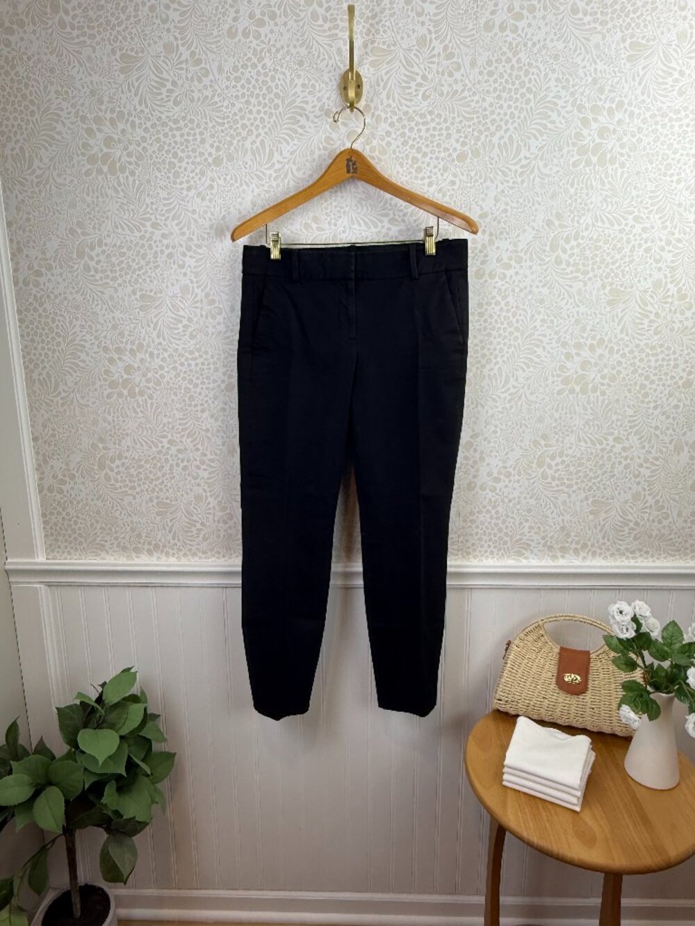 J.Crew Cameron Slim Leg Black Cropped Pants - Size - 8